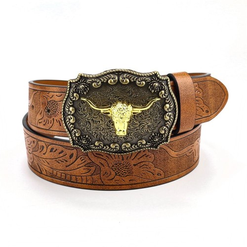 Bull pattern mens western - mens,