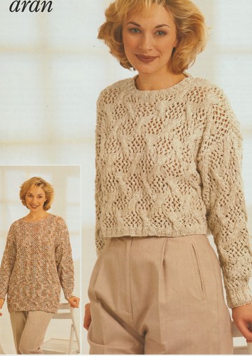 206 ladys aran - cropped, long