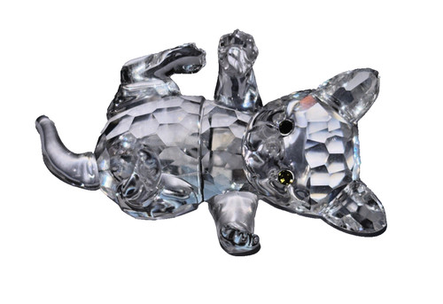 Swarovski cat figurine lying - cat,
