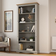 Corona Bookcase Grey Large