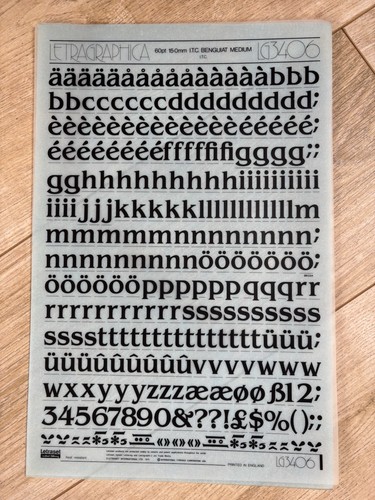 Letraset rub transfer - rub,