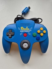 Nintendo N64 Official Pikachu Blue And Yellow Controller Pokemon