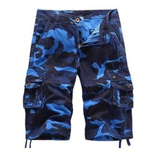 Mens Tactical Military Combat Cargo Shorts Pants Casual Camo Army Half Trousers