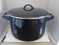 Black Enamel Metal Stewpot