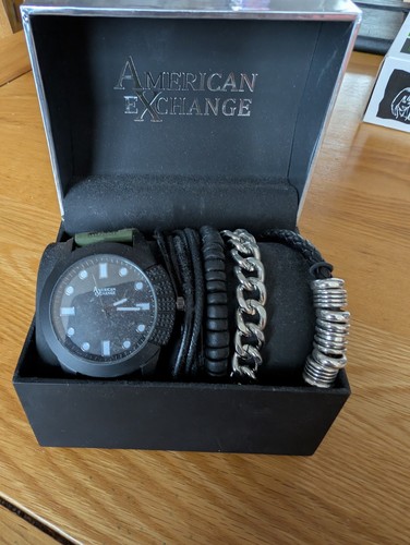 American exchange mens black - american,
