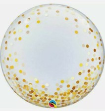  QUALATEX 24" Gold Confetti