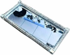 Silver Mirrored Tray Crushed
