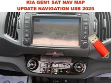 KIA Gen1 Sat Nav Map Update 2025 USB + Firmware  Europe ,UK