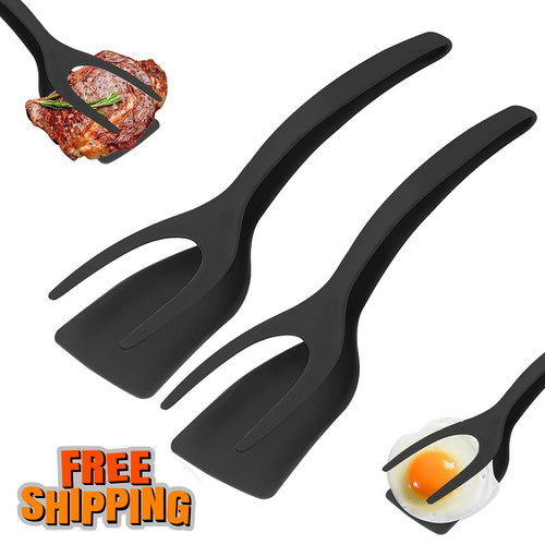 Grip flip spatula tongs - 2,