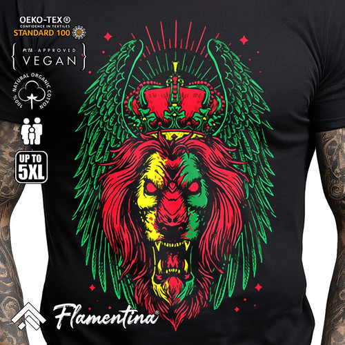 Lion reggae mens tshirt music - lion,