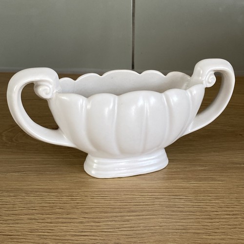 Wade white ceramic - white, vase