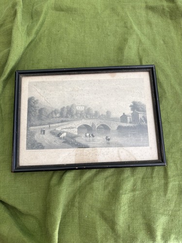 1830 antique print greta hall - antique,