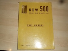 Used 1977 Workshop Manual / Repair Manual Fiat 500 Sedan and Sports Car Type 110