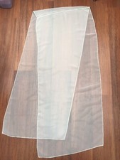 House of Fraser Off White Ivory Cream Bead Chiffon Pashmena Scarf Shawl Wedding