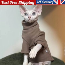 Hairless Cat Sweater Jumpsuit Winter Thicken Warm Sphynx Cat Comfortable Clothes