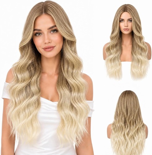 Aynkh long blonde wave - wave, wigs