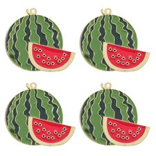4 Pcs Watermelon Brooch Pin Badge Alloy Lapel Pins For Dresses Sweaters Bags