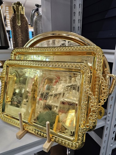 Gold shiny metal 3pc - metal,
