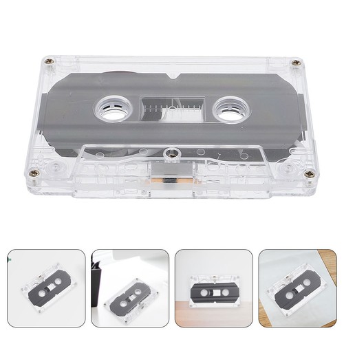 Clear audio cassette tape - cassette,