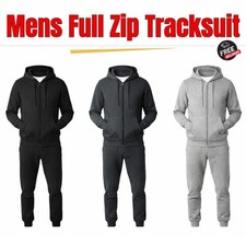 Mens Fleece Tracksuit Plain 2