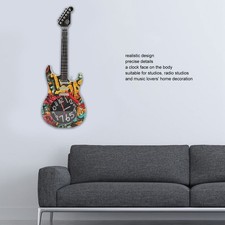 Realistic Guitar Wall Clock