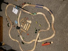 Playtime Junior Wooden Train Set and Accessories for Children