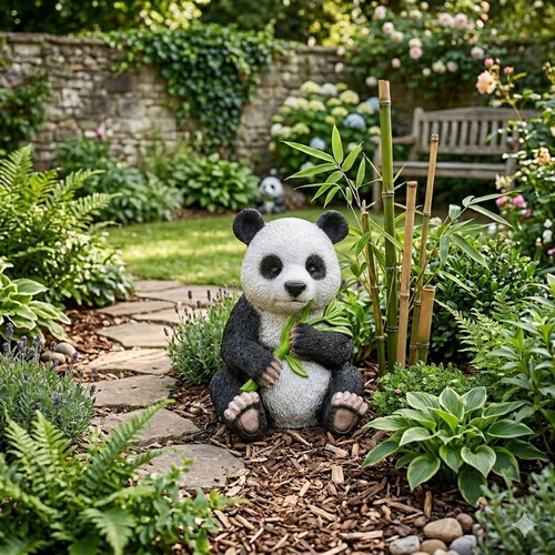 Garden panda statue ornaments - panda,