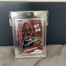 Lewis Hamilton Mercedes Hand Signed Topps Card Mint Condition