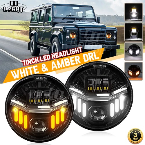 Pair round led - pair, headlights