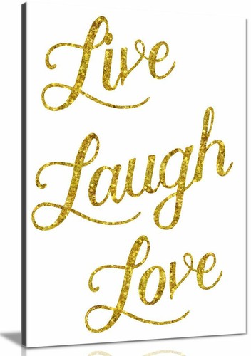 Live laugh love - laugh, glittery