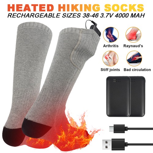 Electric heated socks - heated,