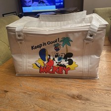 Vintage Mickey Mouse Disney Thermos Cool Bag Cooler Ice Box 1987 - Amazing Shape