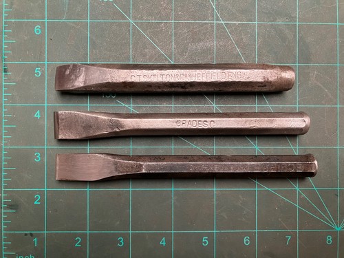 Vintage cold chisels - vintage,