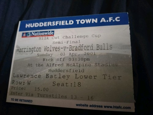 Match ticket 2001 challenge - match, rl