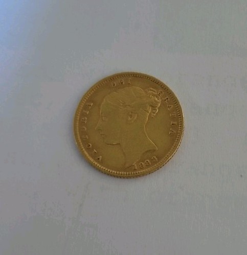 1883 half gold sovereign - 1883,
