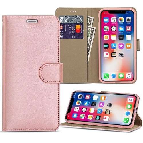 Flip leather wallet case - leather,