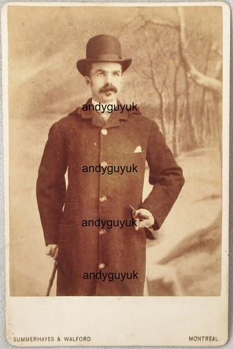 Cabinet card signed montreal - card,