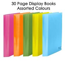 30 Page Document Display Presentation Books File Portfolio - Large Colour Range