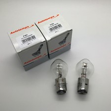 2 x 393 6v 35/35w BA20D Headlamp Headlight Motorcycle Motorbike Scooter Bulb