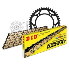 DID Motorcycle Chain Set Steel 525VX3 Endless for Triumph
