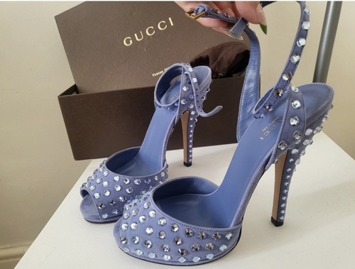 Gucci swarovski crystal heel - swarovski,