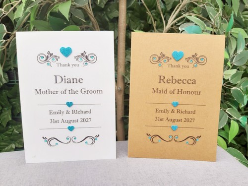 Personalised light blue thank - light,