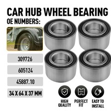 4x Wheel Bearing For Ifor