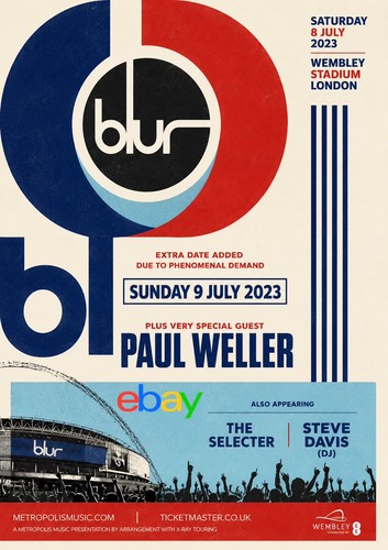 Blue paul weller wembley 2023 - wembley,
