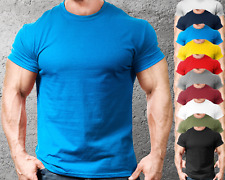 Mens Gym Fit T Shirt Fitted Style Muscle Fit Training Top Bodybuilding Fashion
