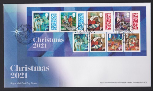 2021 fdc christmas - -,