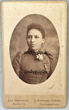 CDV LADY NAMED MRS STOCKLEY ANTIQUE PHOTO BY CHEAPSIDE SOUTHAMPTON ABBOTT FAMILY
