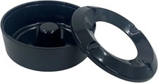Durable Windproof Black Melamine Ashtray   for Pubs and Homes