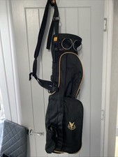 Icon GLENEAGLES GOLF CLUB Sunday Golf Bag Black VGC Compact Foldable Lightweight