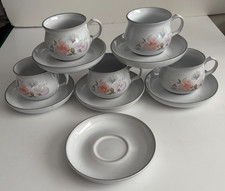Denby Encore Sweet Pea 5 x Cups & 6 x Saucers